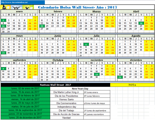 calendario-bolsa-wall-street-2017